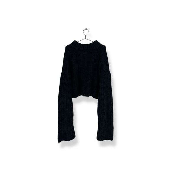 Free People Oversized Wool and Alpaca Fair Isle Turtleneck Sweater - Picture 10 of 13